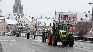 Am Mittwoch, 10. Januar, rollen die Traktoren über die Konstanzer Straßen. Viele transportieren eine politische Botschaft. Die Schlepper ...